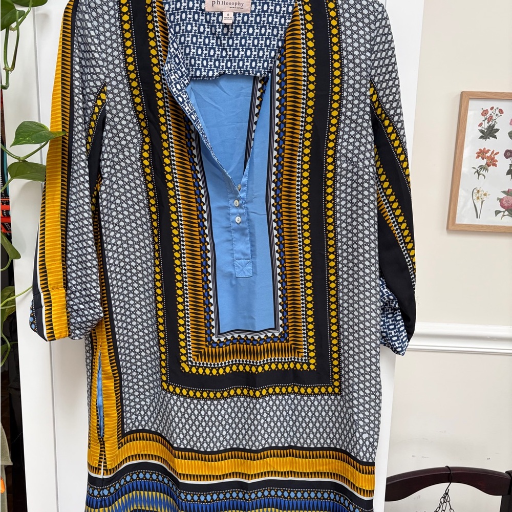 Philosophy Geometric Patterned Dress